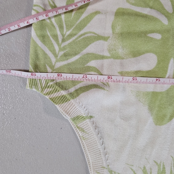 Kasper Palm Print Sleeveless Top - Size XL - NWT - Picture 5 of 10